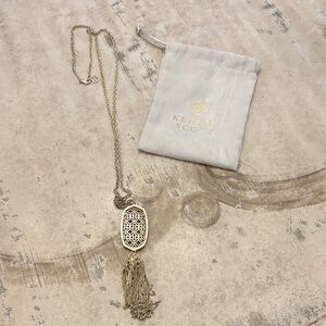 Kendra Scott Gold Filigree Tassel Necklace